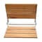 Alfi Brand ALFI brand ABS17 17" Folding Teak Wood Shower Seat Bench W/ Backrest ABS17-SA - alternate 7